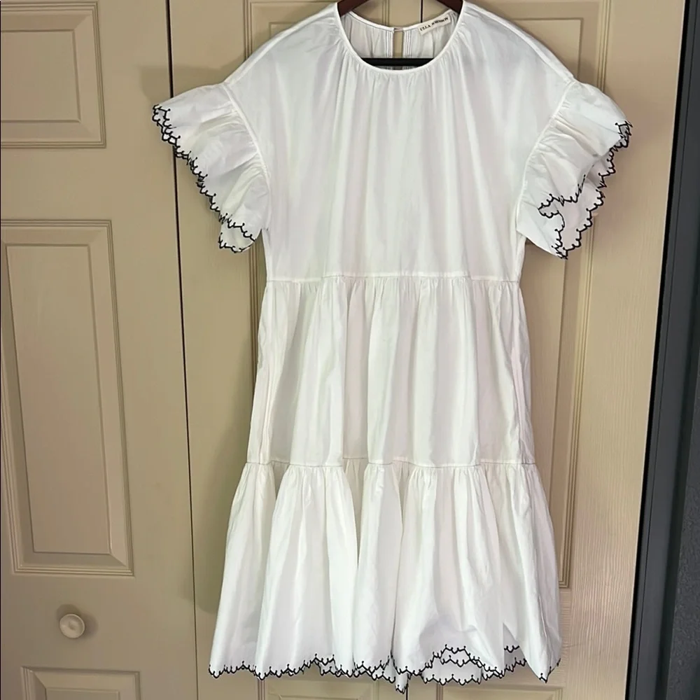 Ulla Johnson Dress Size 8 Rosemarie White Embroidered - Picture 1 of 6